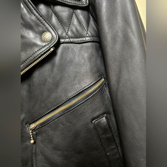 Vintage Harley Davidson Leather Motorcycle Jacket D Pocket 44 - Picture 6 of 15